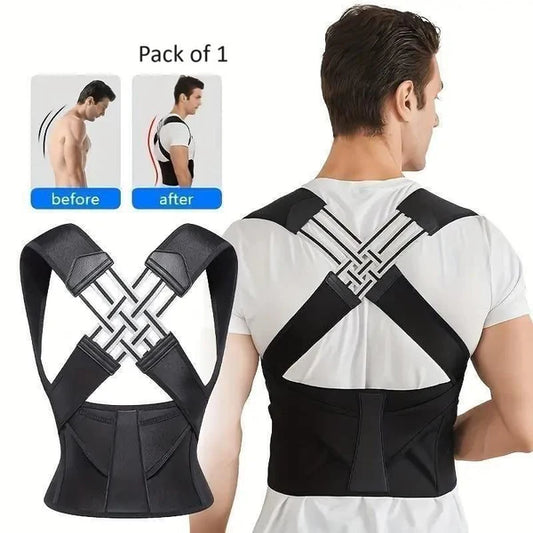 Posture Corrector Back Straightener Posture Fully Adjustable Shoulder Support Brace Used for Women and Men Middle Upper Spine