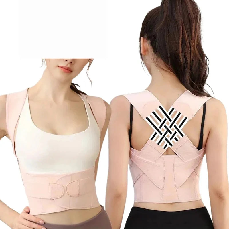 Posture Corrector Back Straightener Posture Fully Adjustable Shoulder Support Brace Used for Women and Men Middle Upper Spine