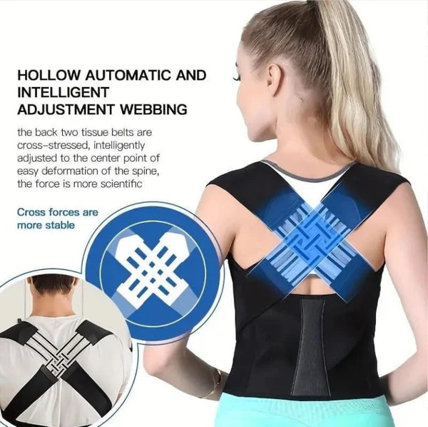 Posture Corrector Back Straightener Posture Fully Adjustable Shoulder Support Brace Used for Women and Men Middle Upper Spine