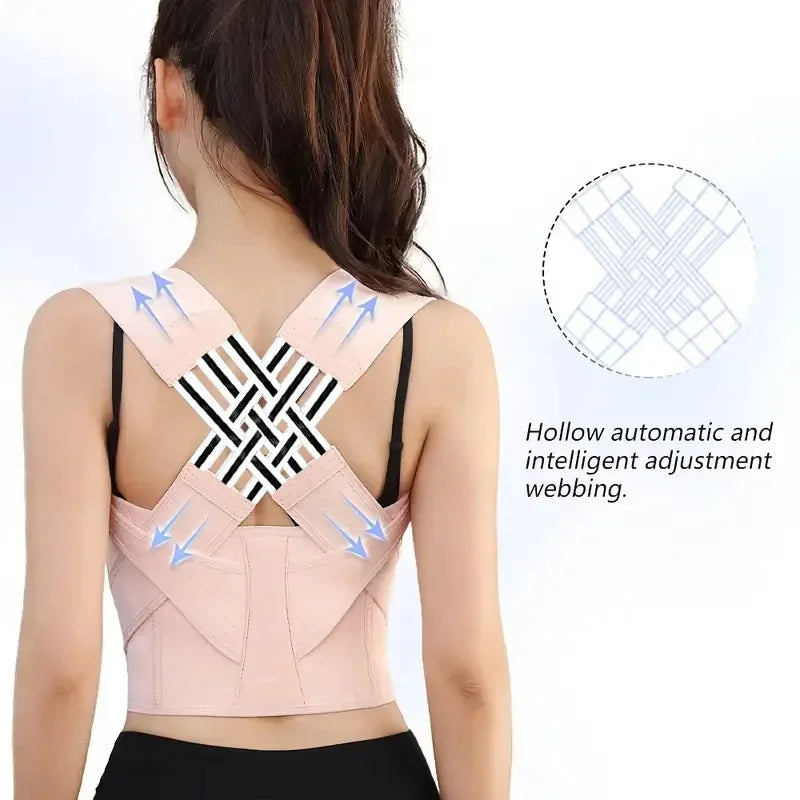 Posture Corrector Back Straightener Posture Fully Adjustable Shoulder Support Brace Used for Women and Men Middle Upper Spine